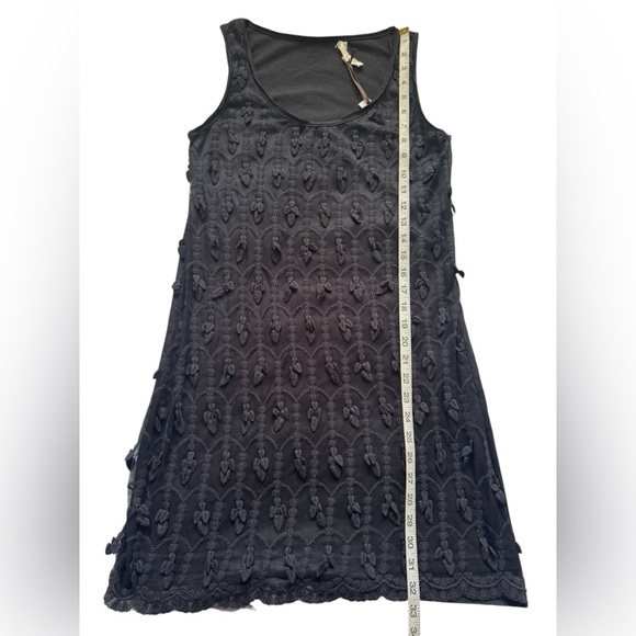 Ruby Rose Black Sleeveless Textured Embroidery Cocktail Mini Dress Size Medium - Picture 10 of 11